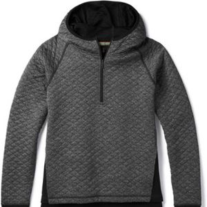 Smart wool diamond peak quilted pullover